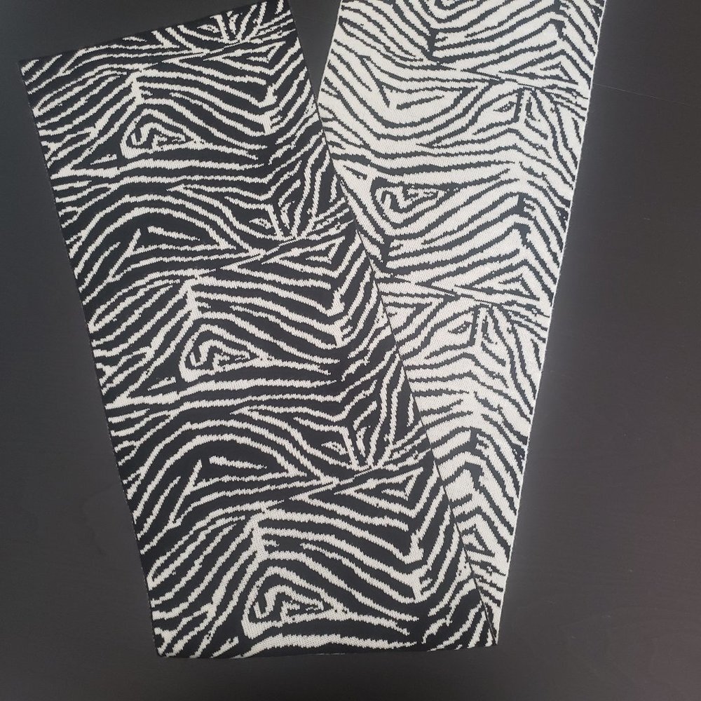 Anne Klein Reversible Zebra Scarf